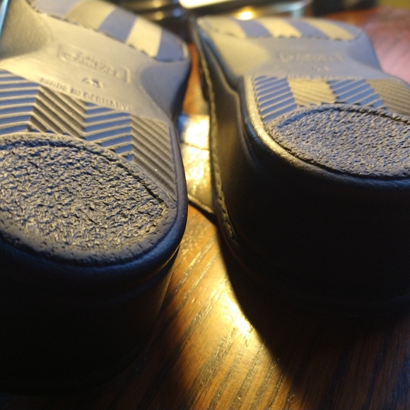 Finn Comfort Sansibar Metallic Slides 2 Velcro Straps  Size D43 Made in Germany - Picture 8 of 12